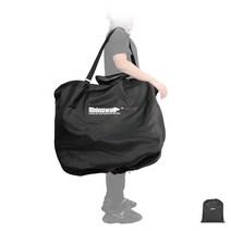 라이노워크 50.8cm 접이식 자전거 캐링백 운반 가방 RF204, 블랙