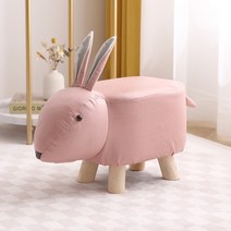 카페 의자 디자인 체어 식탁 화장대 원목, 25. 핑크 토끼