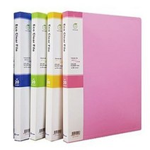 영오 클리어화일-20P [선택] 부동산 화일 문구 사이트 서류파일 용품 사무 문방구, 노랑