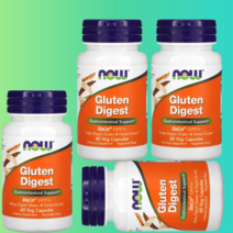 엔자임 글루텐 다이제스트 나우푸드 6O정 gluten Digest enzymes BioCore DPP IV 효소 혼합물 [4병]