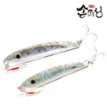 손피싱 뉴 메탈 지그/삼치 갈치 고등어 지깅 루어 낚시, 40g, 3-레드(1개입)