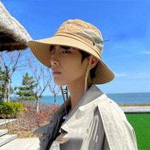 남성 번거지 모자 자외선 차단 썬캡 챙모자 캐주얼 아웃도어 낚시 모자W202283108
