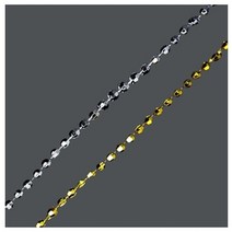 체인구슬 각볼1.5mm -은색, 단품, 단품