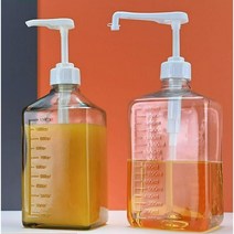 시럽 디스펜서 유리병 펌핑기구 정량 카페 업소용, B타입-10c+유리병1100cc