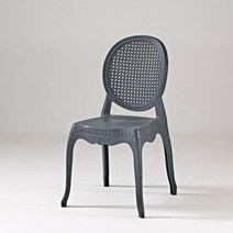 엔틱의자 북유럽 카페 다이닝 식탁 빈티지 PU체어, 그레이