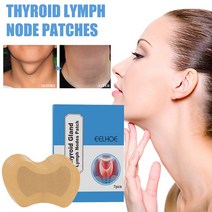 림프 관리 패치 목 지방 연소 혈액 마사지 방지 부종 스티커 Thyroid 치료 석고 7 개, 02 2Box