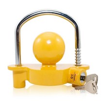 자동차 견인고리 견인볼트레일러 후크 잠금 헤비 듀티 U 자형 장치 여행용 용 도난 방지 RV 견인 히치 안전, 한개옵션0