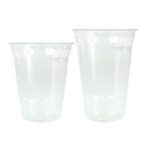 냉수커피용 PP 16oz 투명 일회용 플라스틱컵 50개-뚜껑별매 택배 믹스커피
