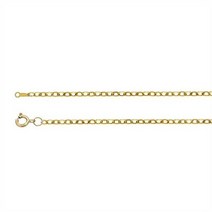 셀러허브 여성패션 [오노마] ONM 14K 골드필드 목걸이 플랫 케이블 1.3 mm 41 cm 2개입