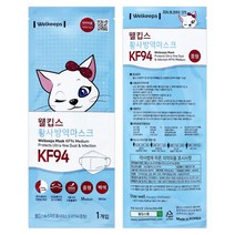 웰킵스 황사방역마스크 KF94 중형, 10개, 백색, 1개입