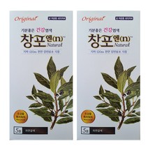중외제약 창포엔 염색제, 60g 5호 자연갈색, 대용량 2개+마술패치2매