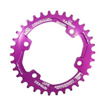 자전거체인휠 크랭크암 snail chainring round for shimano 96, 36톤, 자주색