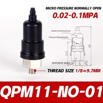QPM 마이크로 조정 가능한 공압 공기 압력 스위치 압축기 유압 다이어프램 자동 컨트롤러 QPM11-NO-01 NC, 07 QPM11-NO-1 0.02-0.1M