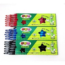 지구화학 투명이 색연필 낱색 흑 청 적 12개입1타, 적색