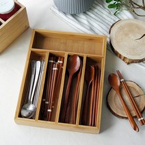cocooning 북유럽 홈카페 예쁜 우드 사각 수저통 수저보관함