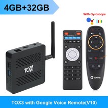 TV 셋톱 박스 스마트 수신기 OTT TOX3 TVBox Amlogic S905X4 안드로이드 11 4GB/32GB 2G/16G 2T2R 듀얼 Wifi 1000M BT4.1 지원, 영국 플러그_TOX3 4G32G G10 RC, 15.영국 플러그 - TOX3 4G32G G10 RC