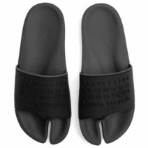 메종 마르지엘라 S57WX0075 P4027 T8008 로고 타비 슬라이드 샌들 블랙 남성 슈즈 TJ