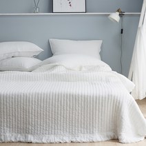 부드러운 양면 텐셀 스프레드 여름 이불 겸 패드, 아이보리