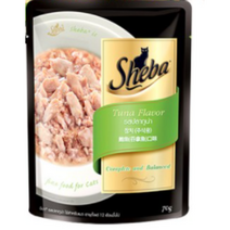 쉬바 고양이 주식 파우치 참치, 생선, 1개, 70g