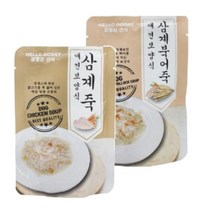 참좋은간식 삼계죽 삼계북어죽 80g 여름철 겨울철 보양식 강아지 닭죽 애견 삼계탕 반려견 수술 회복 영양식 노령견 영양보충 임신견 수유견, 삼계죽 80g