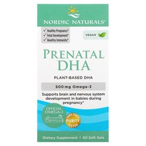 노르딕 내추럴스 산전 DHA 250mg 소프트 젤 60개, 90 Count
