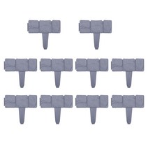 정원 테두리 10 조각 풍경 돌 모양 울타리 원예 장식 꽃 침대, 01 10pcs