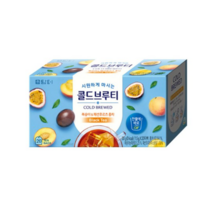 담터 콜드브루티 복숭아 패션후르츠 홍차 20T, 3개