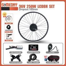 전기자전거키트 변환키트 전기 자전거 변환 키트 36V48V 500W 전면 허브 모터 휠 KT LCD LED 디스플레이 Ebike 16-29in, [03] 24, [05] 36V LCD8H SET