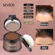 세 해변용 헤어 라인 섀도우 파우더 컨실러 루트 커버 천연 인스턴트 컬러 방수 도구, CHINA, Light brown
