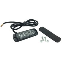 2x 12V-24V 4LED 트럭 스트로보 스코프 경찰 점멸 오토바이 라이트 Led 손전등 깜박이는 조명 레드 블루 앰, 한개옵션1, 01 Blue, 1개