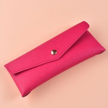 [레더키트]가죽공예DIY키트 자석버튼 필통만들기 1세트 천연사피아노 7색-학교 방과후 문화센터 수업재료, 핑크