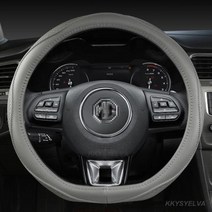 핸들 커버 자동차 운전대 미끄럼방지 정품 가죽 MG ZS GS MG3 MG5 MG6 MG7 GT 360 건담 350 부품 TF 6 액세서리, GREY D SHAPE