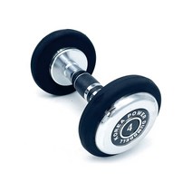 파워헬스산업 pvc아령, 4kg, BLACK