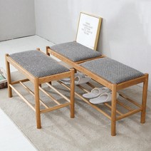 라탄 신발장 스툴 벤치 고급스러운 스툴 의자, 오크 60cm A TYPE
