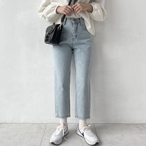 주니어 키작녀 보이핏 데님 팬츠 초등학생 중학생 고등학생