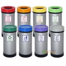 휴지 SL원형스틸휴지통스틸몸통+ABS뚜껑 뱅뱅이형 WL 2813, 단품