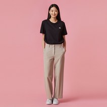 [JAJU/자주] 여 스트레치 와이드 팬츠 (셋업)_베이지