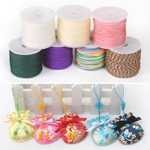 매듭실 0.8mm 1롤[1678] / 매듭 끈 전통 공예 폴리 실 반지 팔찌 만들기 재료, 무지개