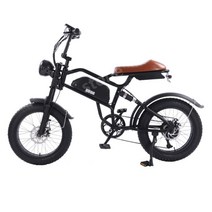 하이브리드전기자전거 중학생자전거 출퇴근자전거 리튬배터리 산악 오프로드 오토바이 전기자전거, 스노우 울프 블랙, 20인치 10A 리튬 배터리