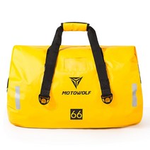 오토바이 방수백 리어백 바이크 모토캠핑 가방 MDL0701, 옐로우, 90L