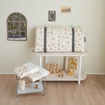 포몽드 리버시블 낮잠이불 사계절 블랭킷 + 여름 블랭킷 풀세트, 리버시블 순면 낮잠이불 3종/06.크레파쥬