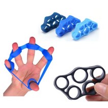손가락 운동 손 스트레칭 실리콘 악력기 트레이너, 블랙