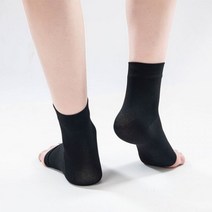 축구발목보호대 발목 압박 탄성 교정기 1 쌍 남녀 공용 체육관, Black-2_S