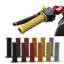 발통마켓 클래식 바이크 핸들 그립 5라인 오토바이 손잡이 커버 벤리 슈퍼커브 베스파, 5라인레트로핸들그립(초코2세트), 1개