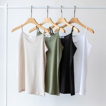 코코세븐 여름 린넨 기본 이너 레이어드 끈나시 L XL 2XL