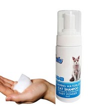 고양이 전용 간편 목욕 거품 샴푸 베이비파우더향 애견 강아지 반려 동물 펫샴푸 린스, 상세페이지 참조