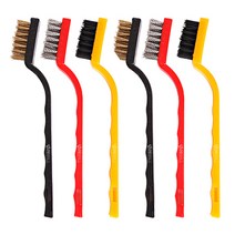 에스앤몰 미니 틈새 청소솔 6개 스텐 황동 철솔 쇠솔 와이어 주방 욕실 찌든때 세척솔 세트