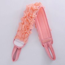 ZZJJC 중사욕 꽃등 비비기 투웨이 샤워 스트랩 양면 도톰 샤워 샤워 세트, 연한 가루, 목욕과 꽃으로 등을 비비다.