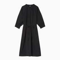 [JAJU/자주]반오픈형 벌룬 소매 5부 원피스