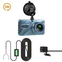 룸미러블랙박스 미러 블랙박스 백미러 가성비 룸미러형 2채널 4채널 전후방 24h dash cam black box in car dvr 카메라 비디오 레코더 후면보기 듀얼 25, 24시간 듀얼 카메라, 32g tf 카드